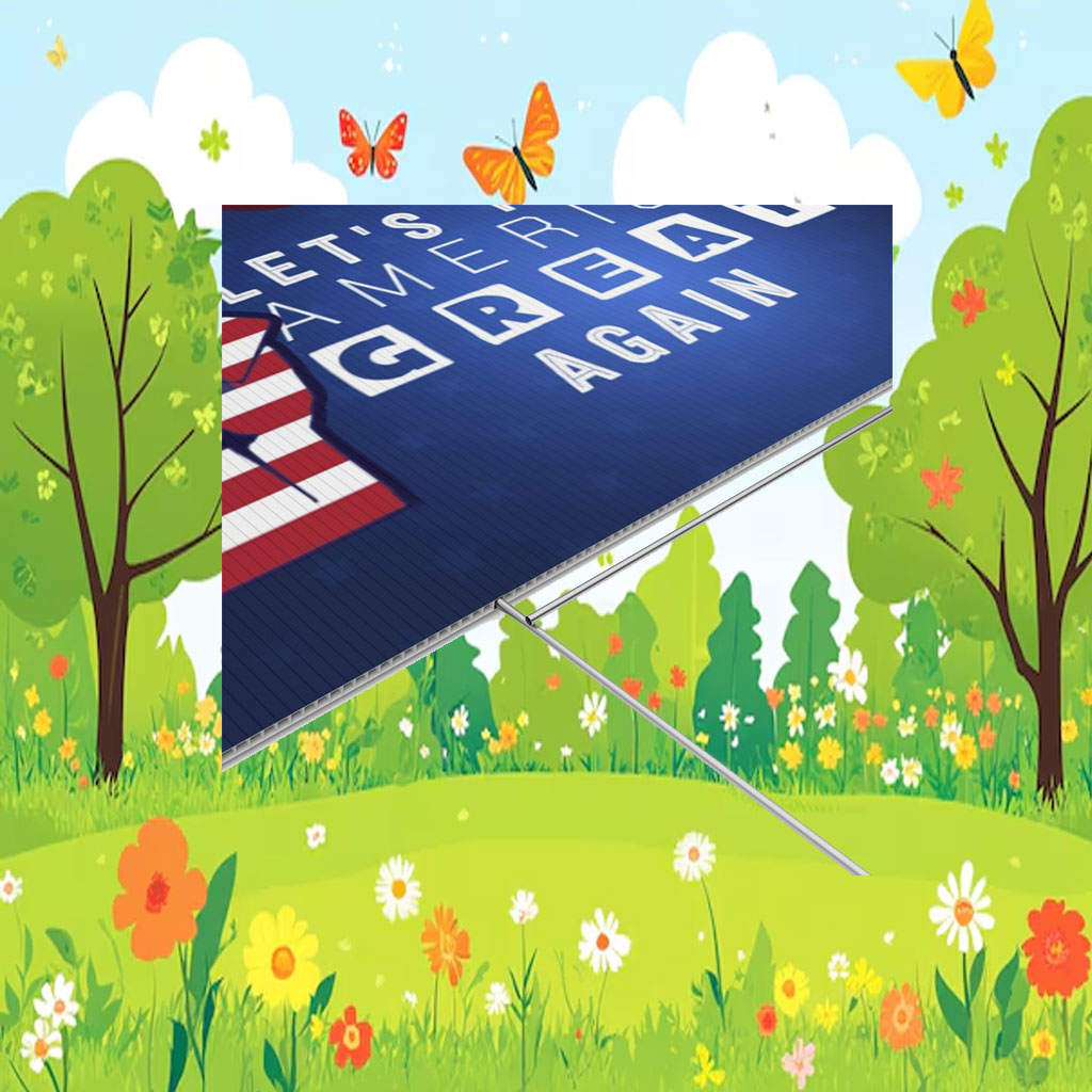 Trump Vance 2024 Yard Sign, Donald Trump President JD Vance Vice 2024 Yard Sign