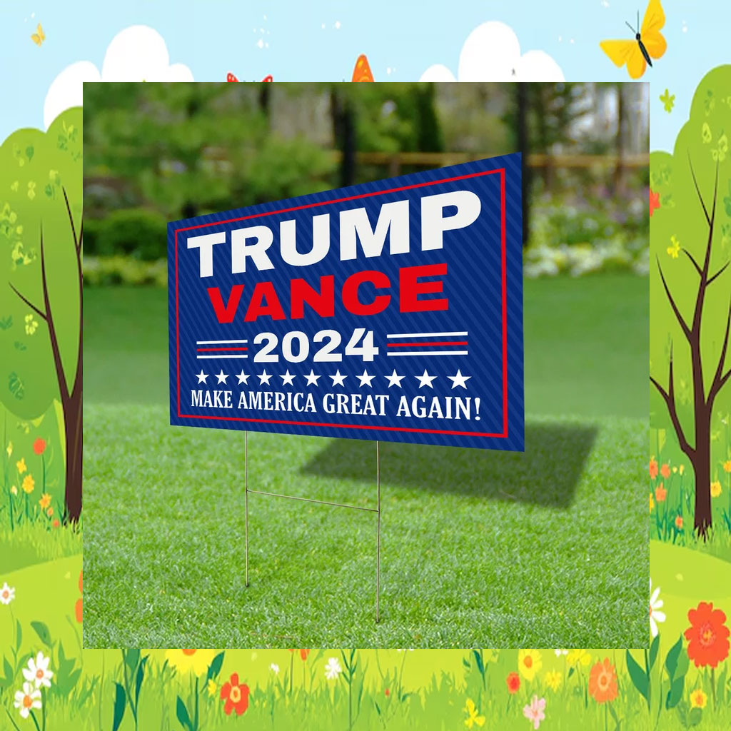 Trump Vance 2024 Yard Sign Take America Back Yard Sign Trump Yard Sign