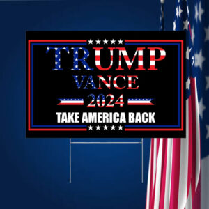Trump Vance USA 2024 Yard Sign