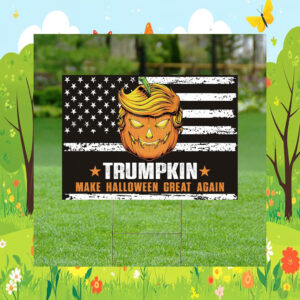 Trumpkin Garden Yard Sign, Halloween Trump Yard Sign