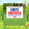 Unite America Yard Sign, Kennedy Trump 2024 Yard Sign
