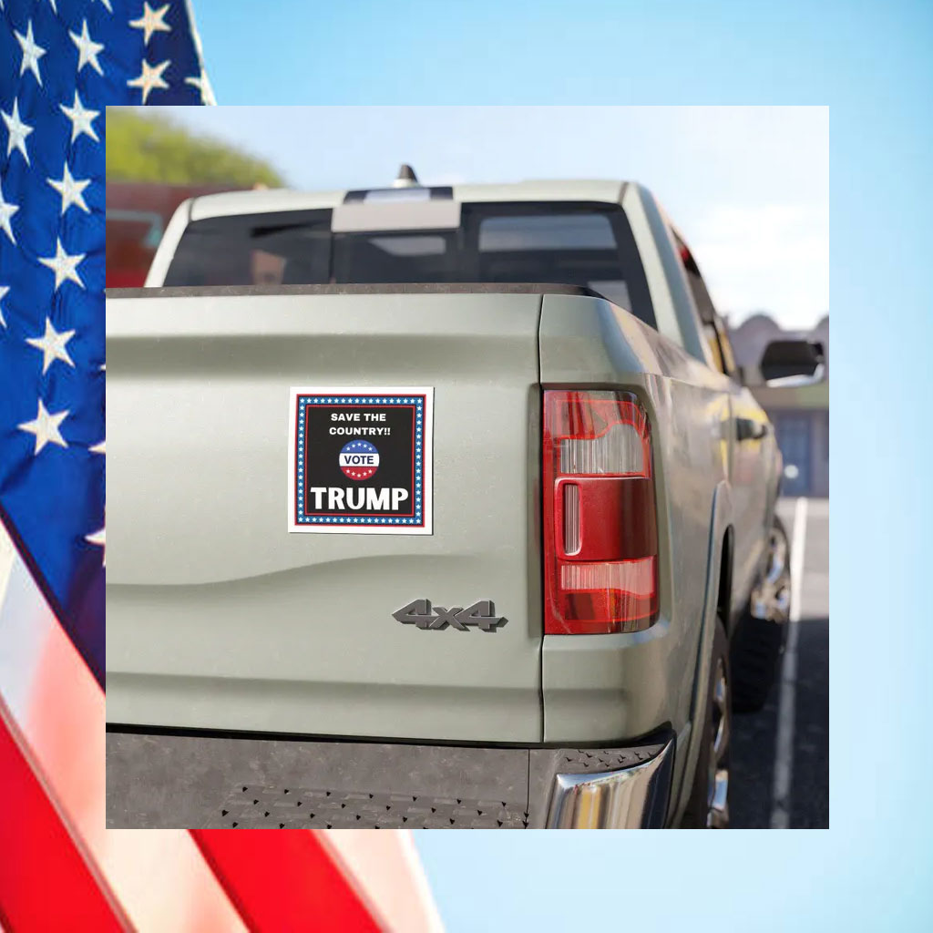 Vote Trump Car Magnet Sticker , Trump Vance 2024