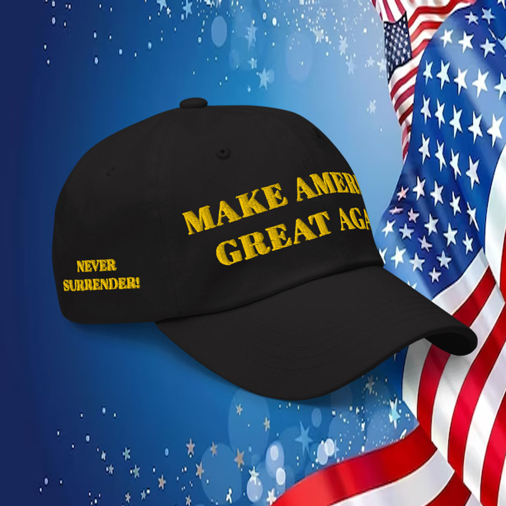 TRUMP BLACK AND GOLD MAGA HAT