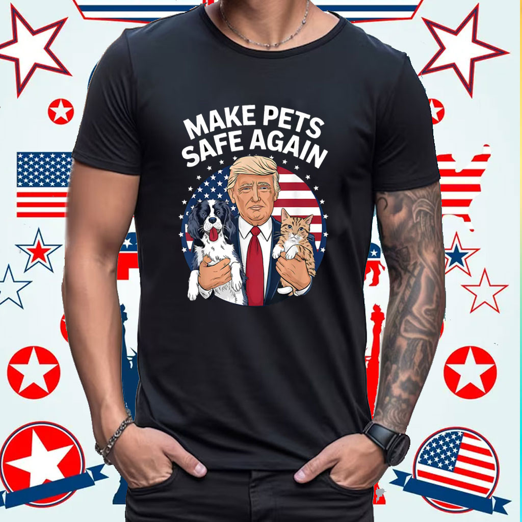 Official Cats and Dogs 2024 Debate Make Pets Safe Again Shirt