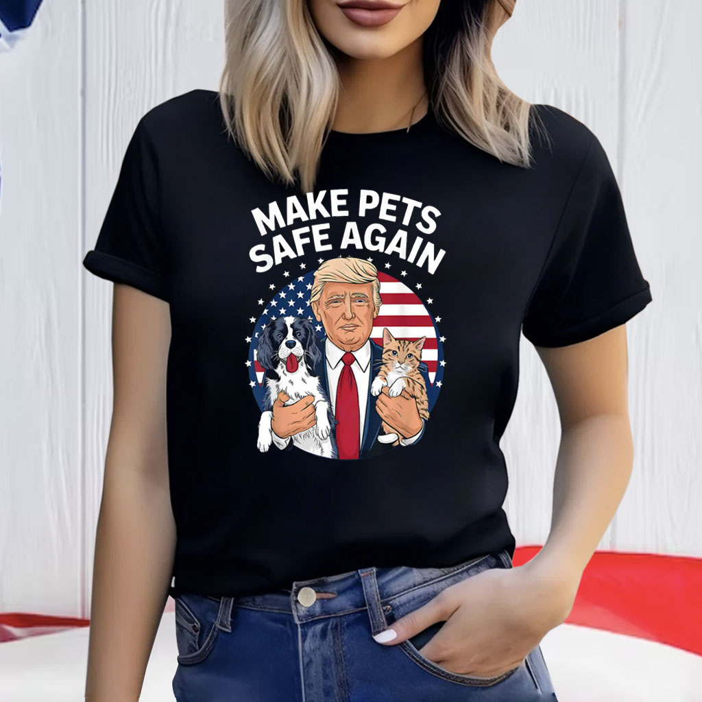 Official Cats and Dogs 2024 Debate Make Pets Safe Again Shirt