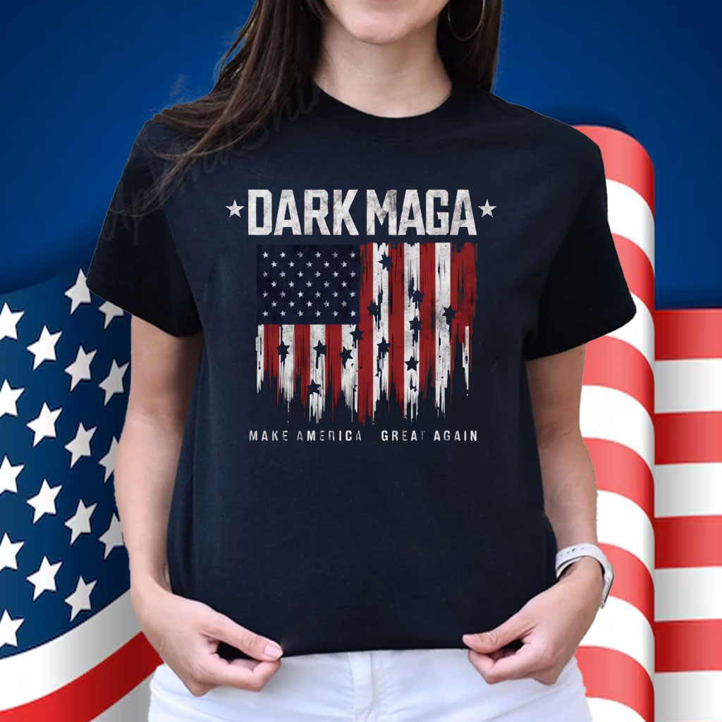 DARK MAGA, Retro Musk Trump Shirt, Make American Great Again
