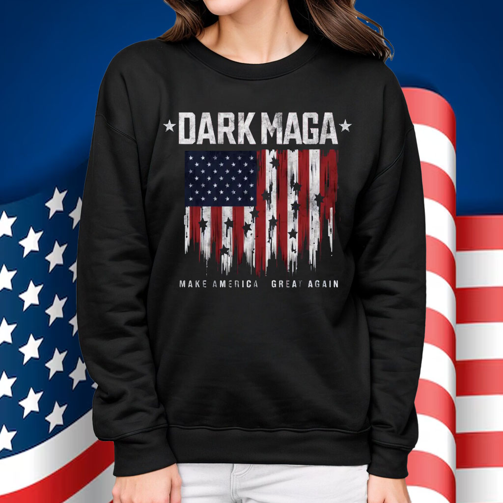 DARK MAGA, Retro Musk Trump Shirt, Make American Great Again