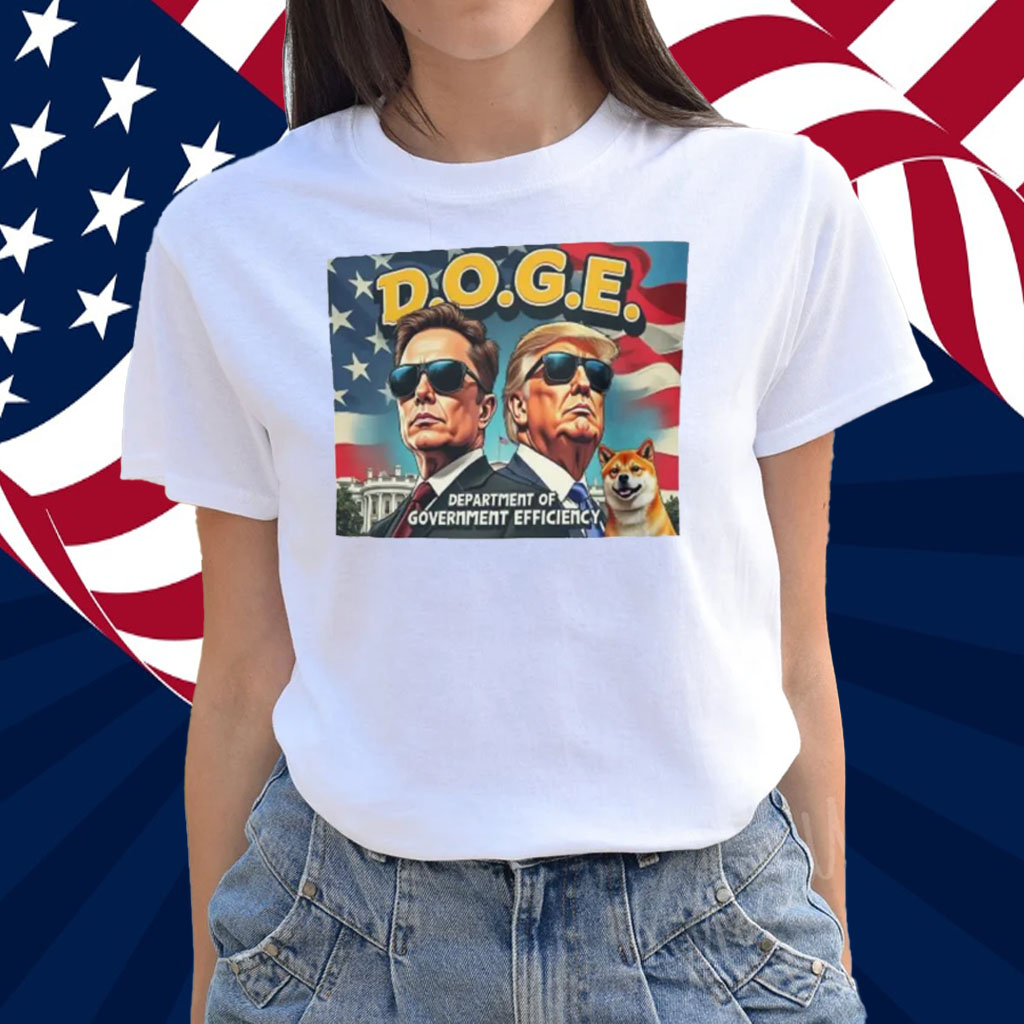 Doge coin Elon Musk Donald Trump Shirt
