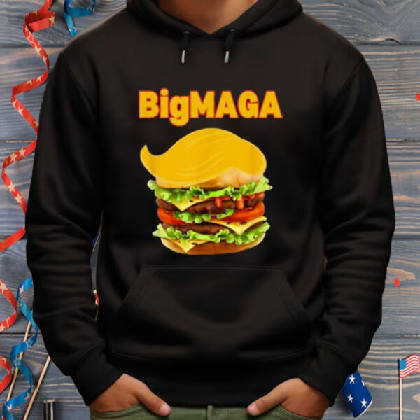 Donald Trump Cheeseburger Big MAGA Hamburger Shirt