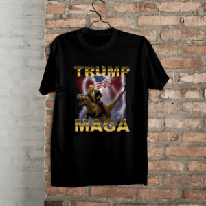 Donald Trump Riding Dinosaur T-Shirt MAGA Shirt