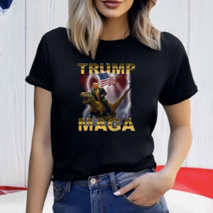 Donald Trump Riding Dinosaur T-Shirt MAGA Shirt