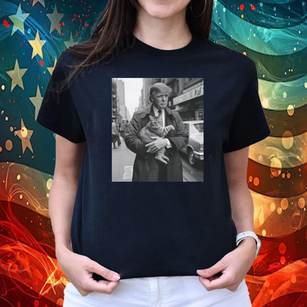Donald Trump and Cat in NYC T-Shirt