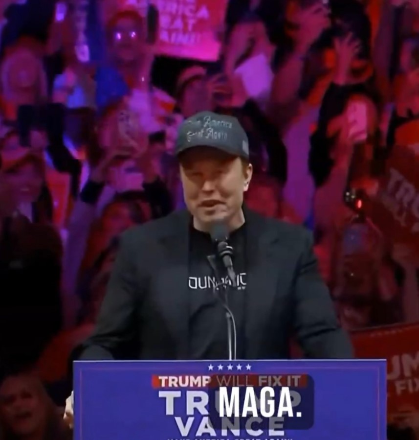 Elon Musk "I'm dark gothic MAGA" Hat