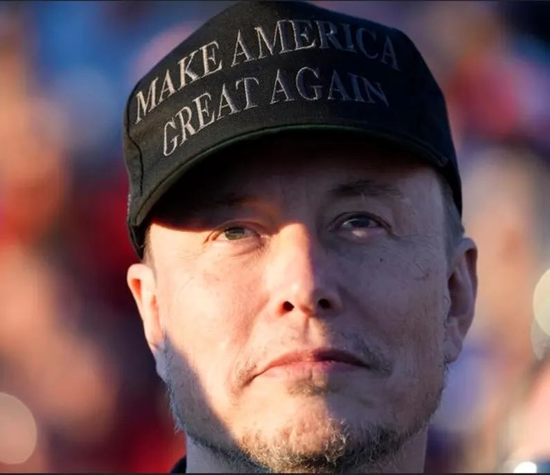 Elon Musk Black Trump Cap, Low Profile Baseball Cap