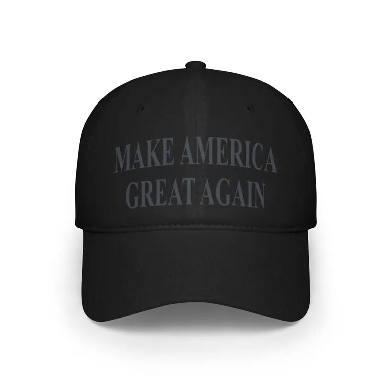 Elon Musk Black Trump Cap, Low Profile Baseball Cap