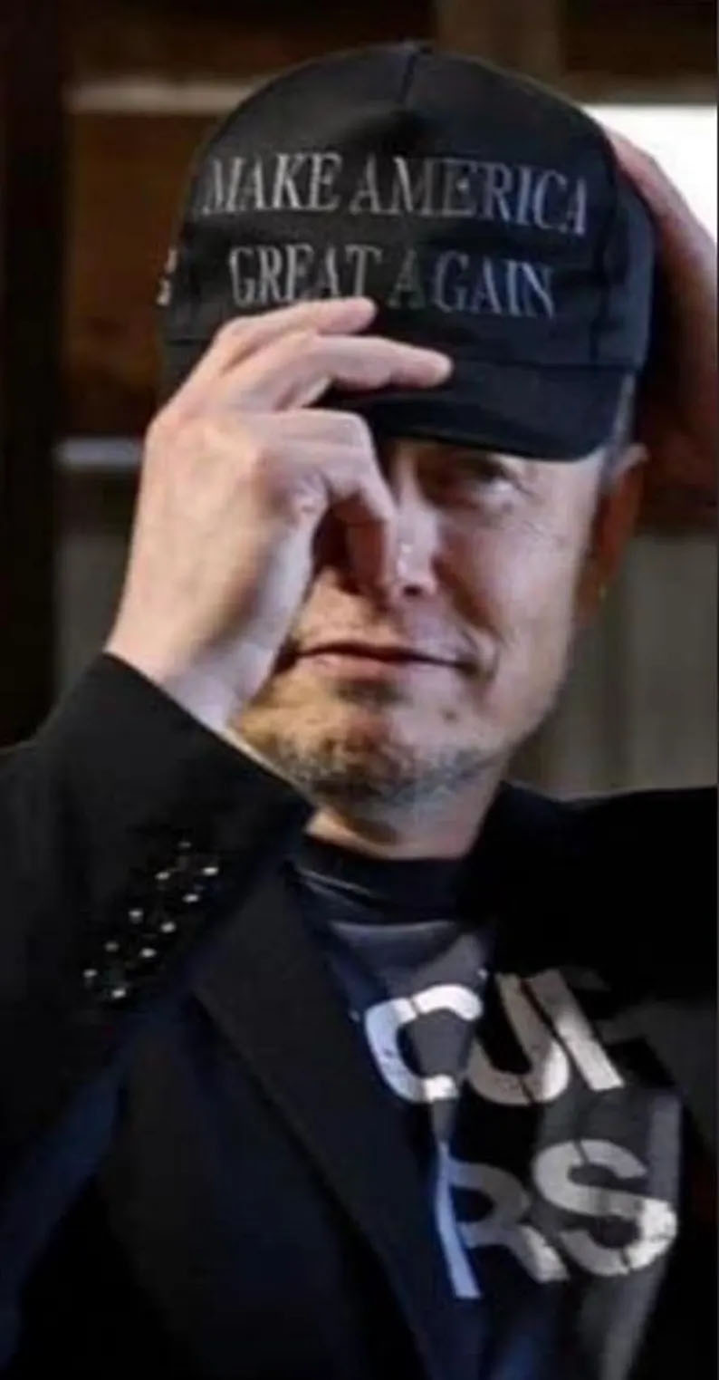 Elon Musk Black Trump Cap, Low Profile Baseball Cap