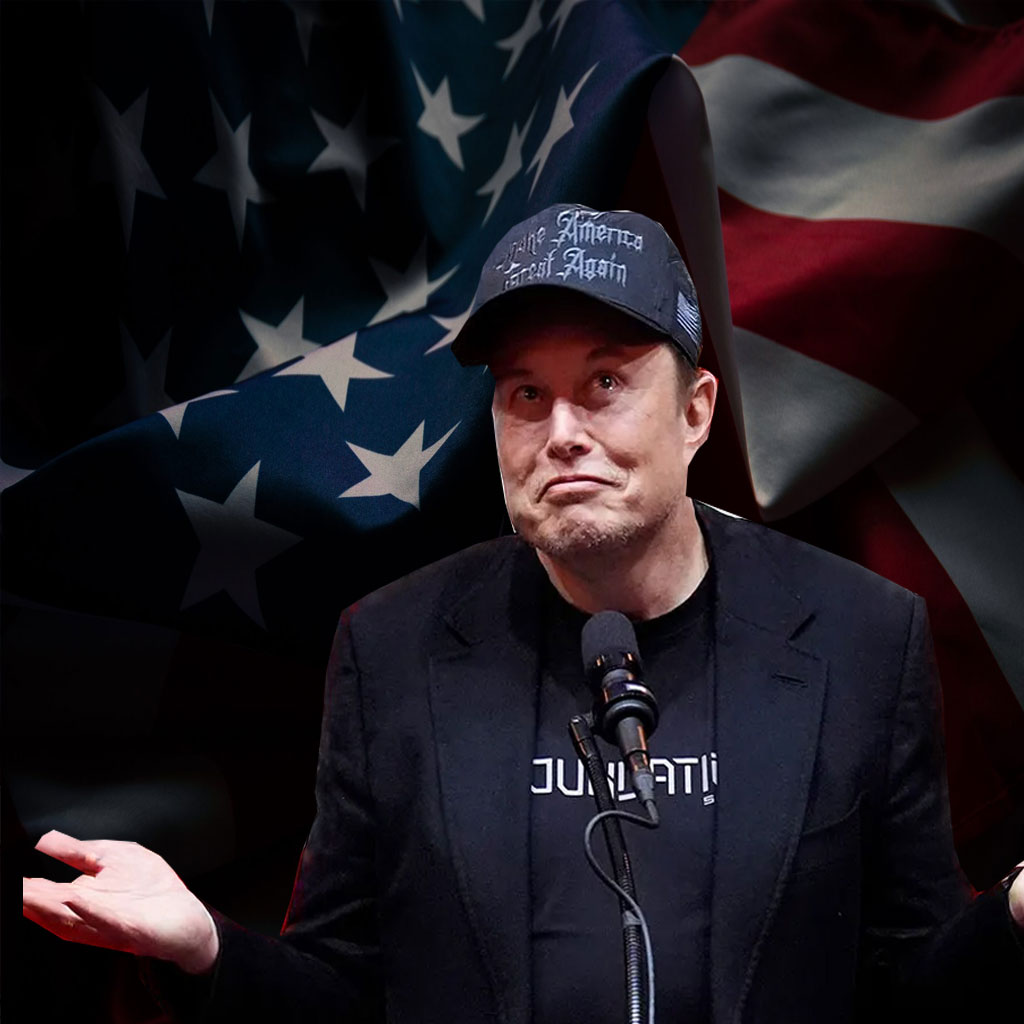 Elon Musk Dark Gothic Maga Hat