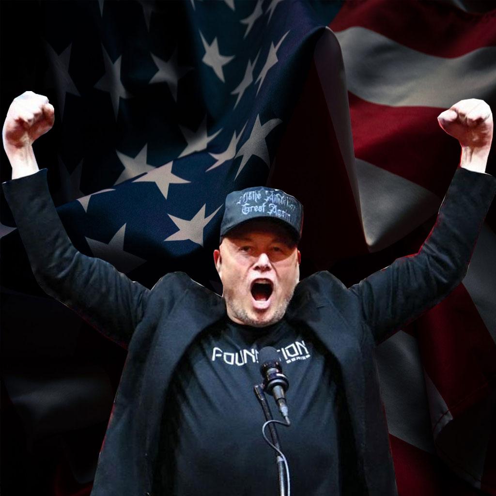 Elon Musk Dark Gothic Maga Hat
