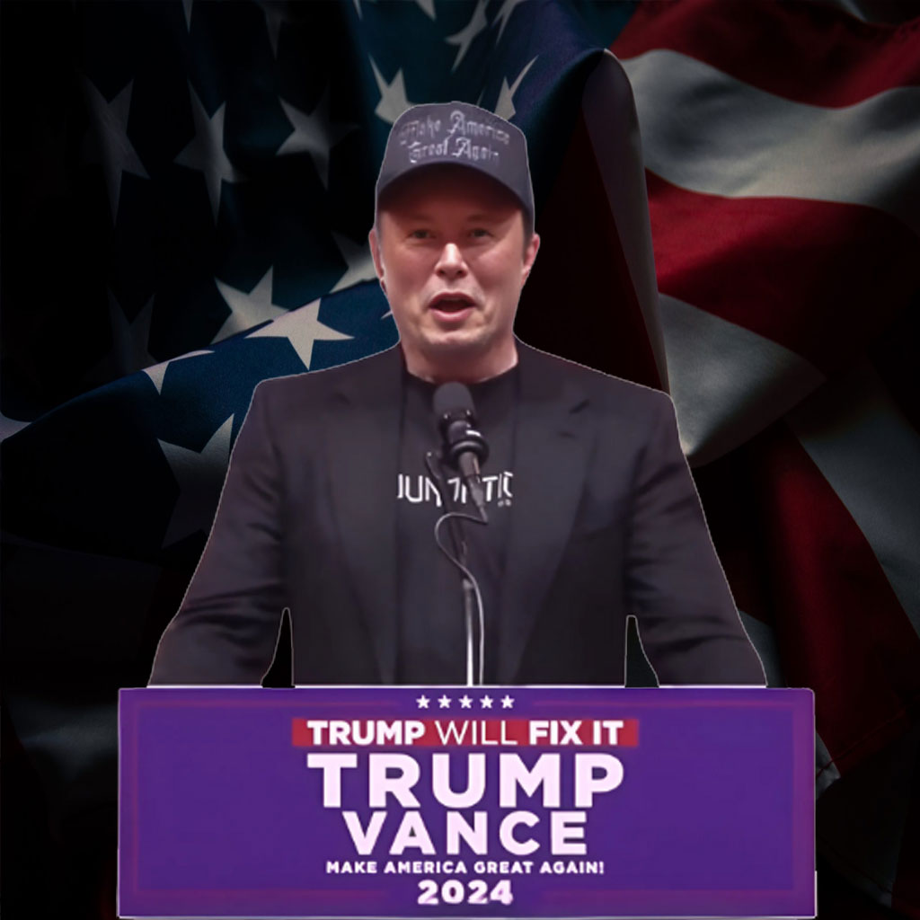 Elon Musk Dark Gothic Maga Hat