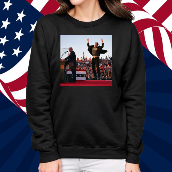 Elon Musk Is Literally Jumping For Joy To Support Donald Trump Shirt