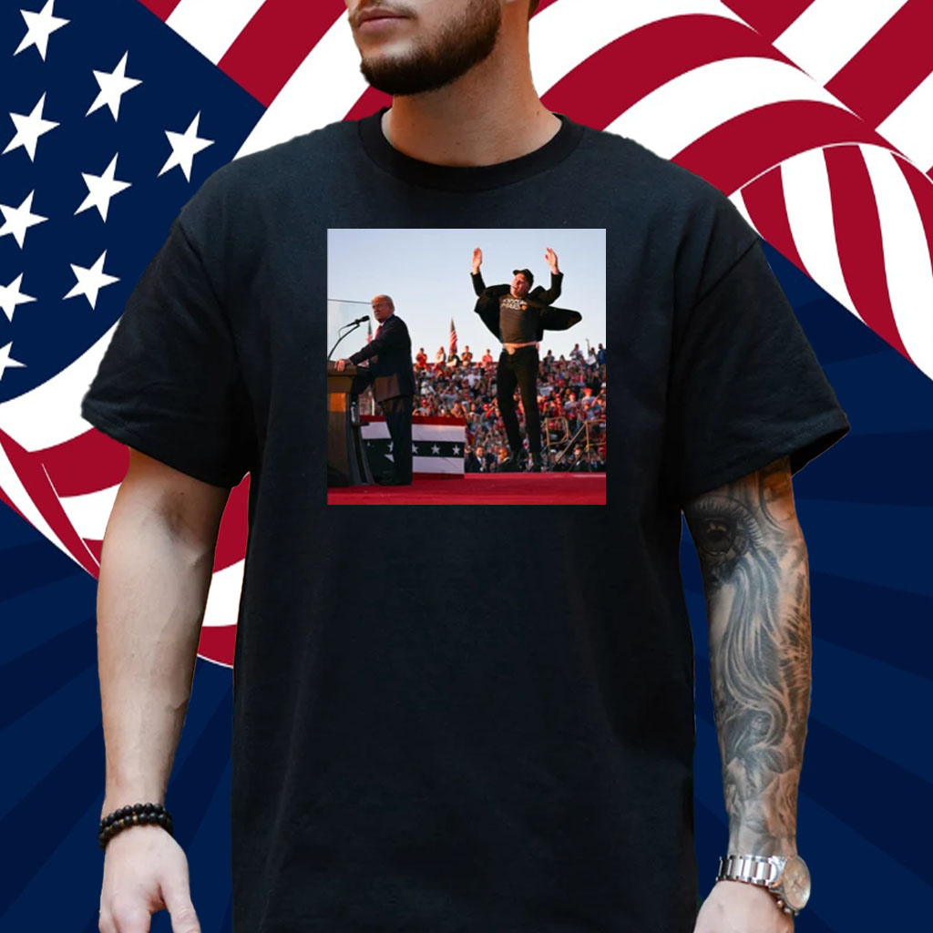 Elon Musk Is Literally Jumping For Joy To Support Donald Trump Shirt