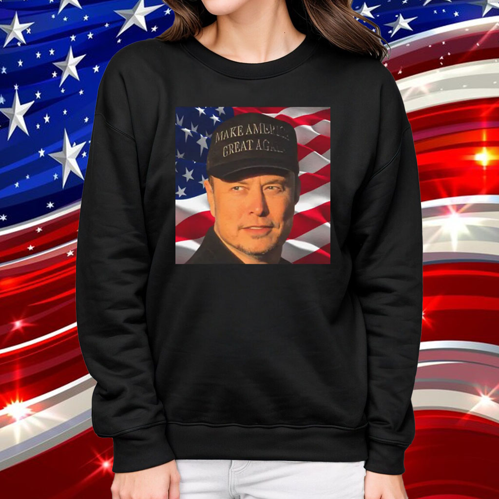 Elon Musk Supports Trump to Save Democracy ,Dark MAGA activated Rally T-Shirt