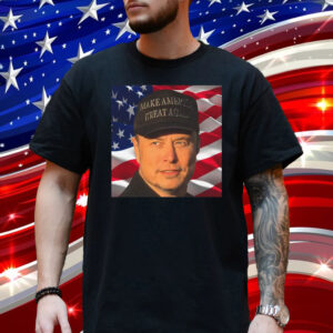 Elon Musk Supports Trump to Save Democracy ,Dark MAGA activated Rally T-Shirt