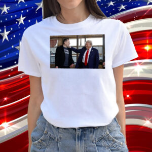 Elon Musk and Trump Rally T-Shirt , Dark MAGA Shirt