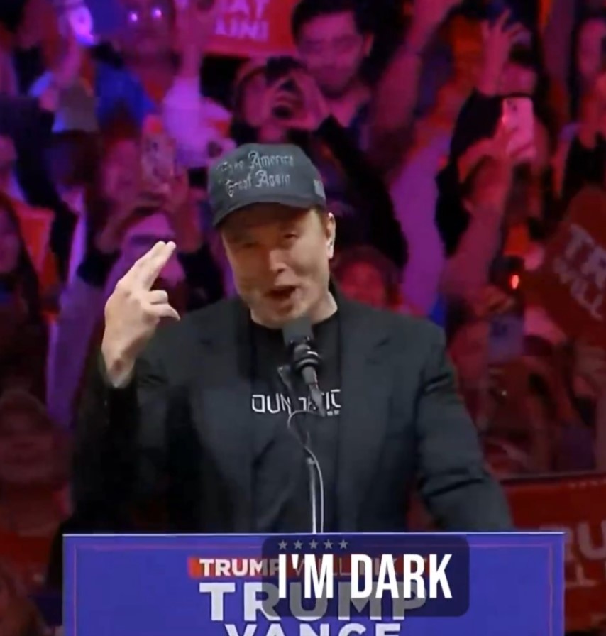 Elon Musk "I'm dark gothic MAGA" Hat