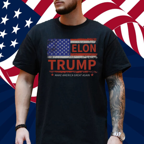 Elon Trump Make America Great Again Rally Shirt
