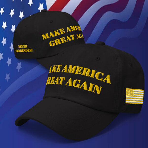 GOLD DARK MAGA HAT