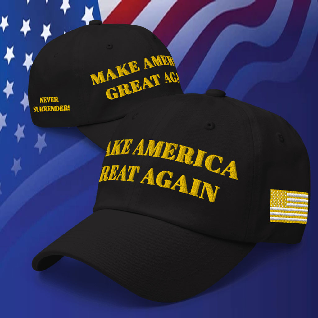GOLD DARK MAGA HAT