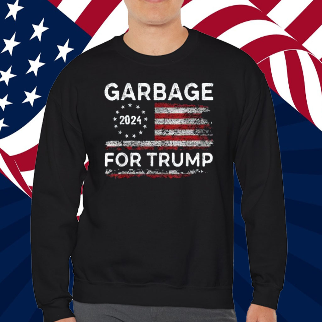 Garbage For Trump 2024 s - Trump Supporter Design T-Shirt