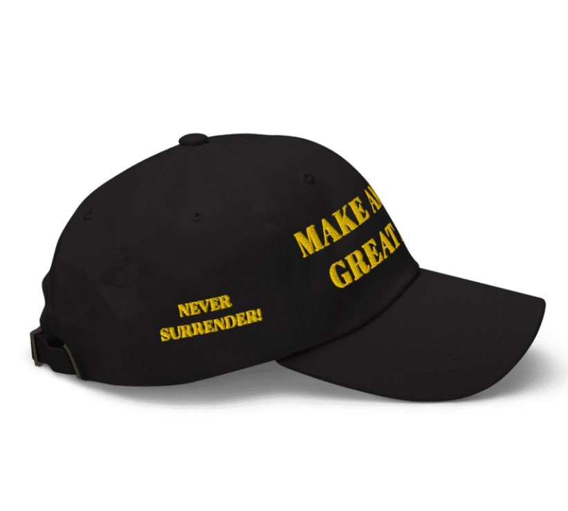 Hot Trump Black Gold MAGA Hat