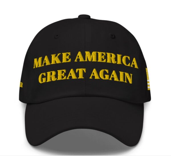 Hot Trump Black Gold MAGA Hat