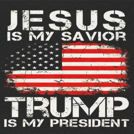 Jesus is my Savior Trump is my President Car Magnet