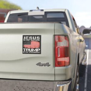 Jesus is my Savior Trump is my President Car Magnet