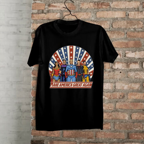 Maga Maha RFK Jr Elon Tulsi JD Vance American Superheroes Avengers Trump Shirt