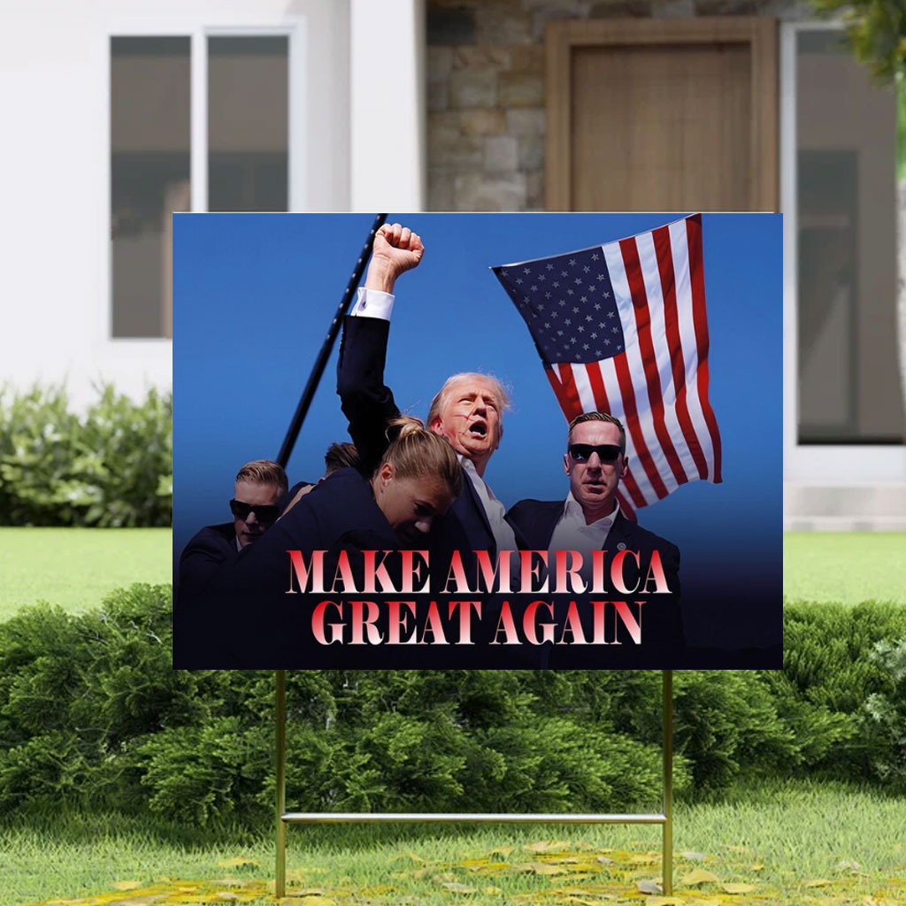 Make America Great Again Yard Sign, Donald Trump Sign, Election 2024