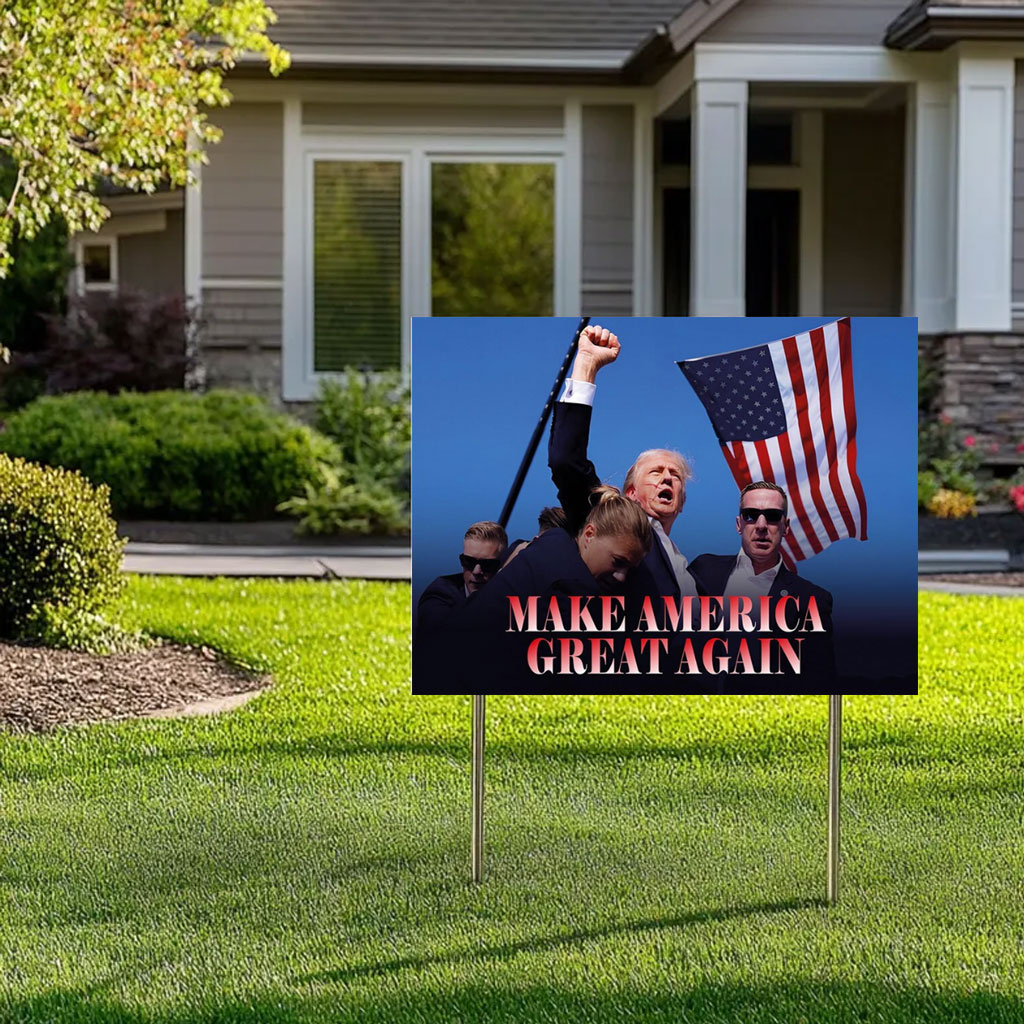 Make America Great Again Yard Sign, Donald Trump Sign, Election 2024