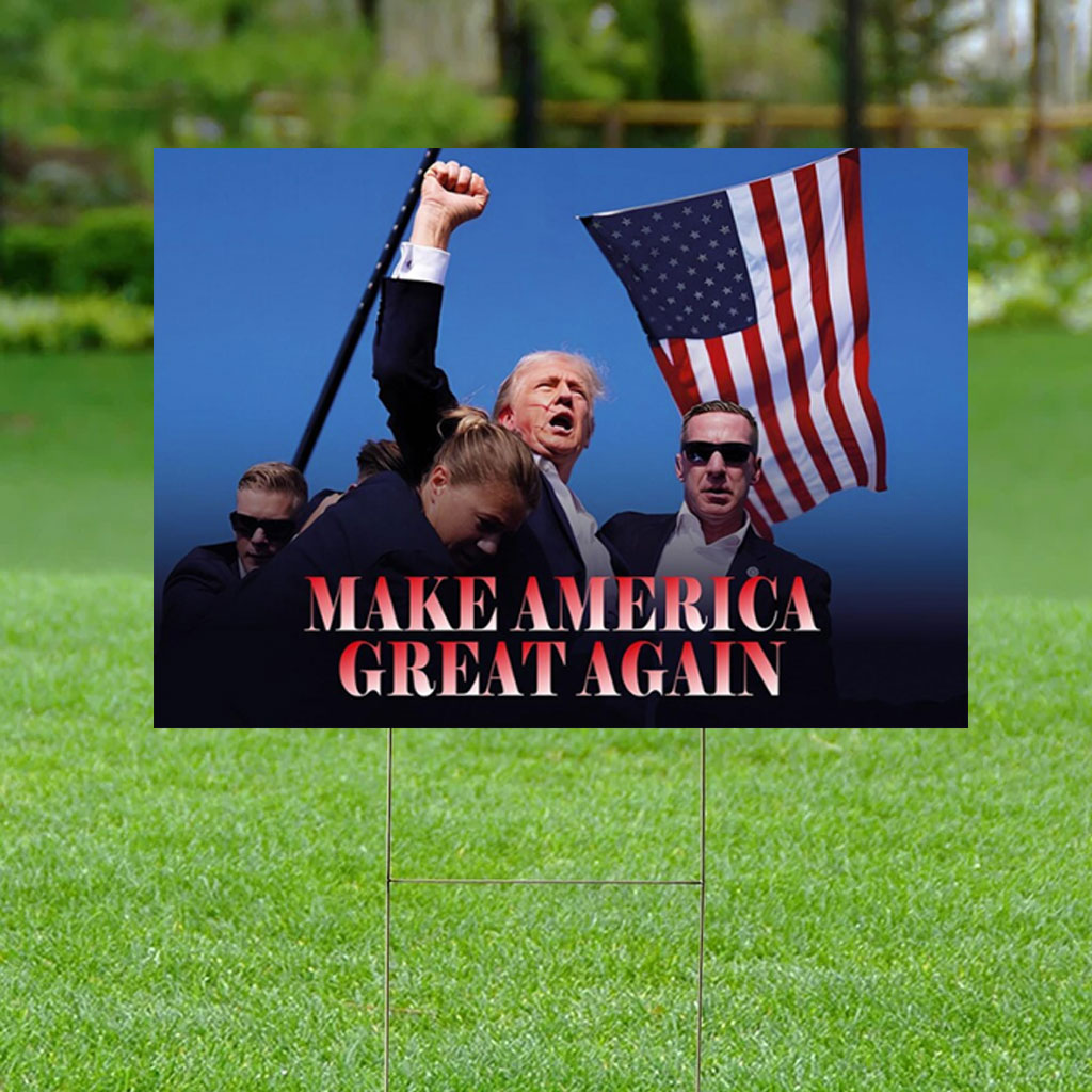 Make America Great Again Yard Sign, Donald Trump Sign, Election 2024