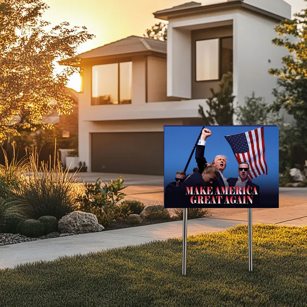 Make America Great Again Yard Sign, Donald Trump Sign, Election 2024