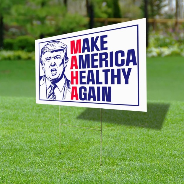 Make America Healthy Again Yard Sign, Republican Garden Sign