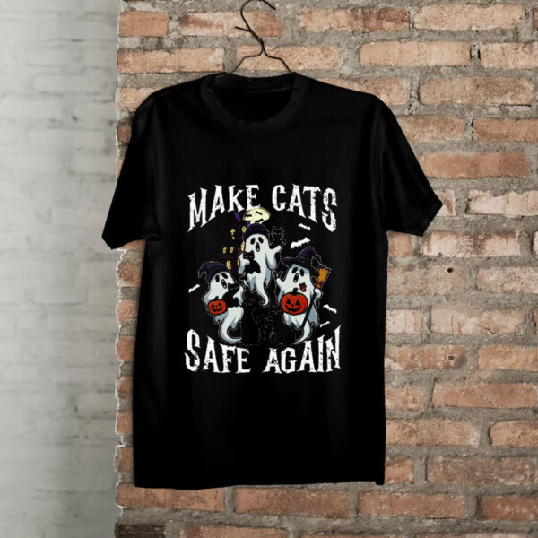 Make Cats Safe Again Funny Cat Lover Parody Shirt