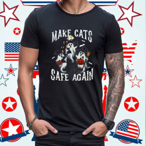 Make Cats Safe Again Funny Cat Lover Parody Shirt