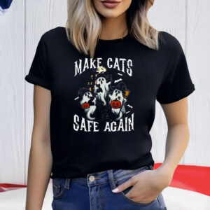 Make Cats Safe Again Funny Cat Lover Parody Shirt