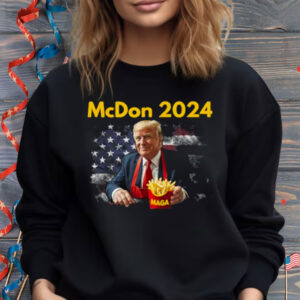 McDon 2024 Funny Donald Trump French Fry Cooking Fries Shirt