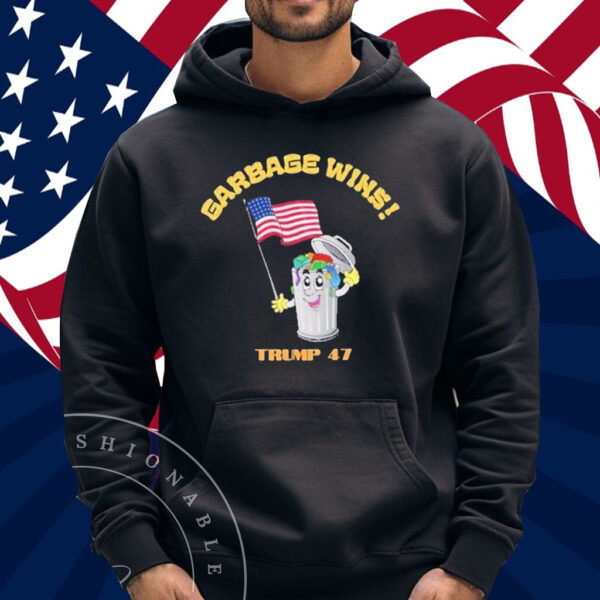 Official Garbage Wins Trump 47 T-Shirt