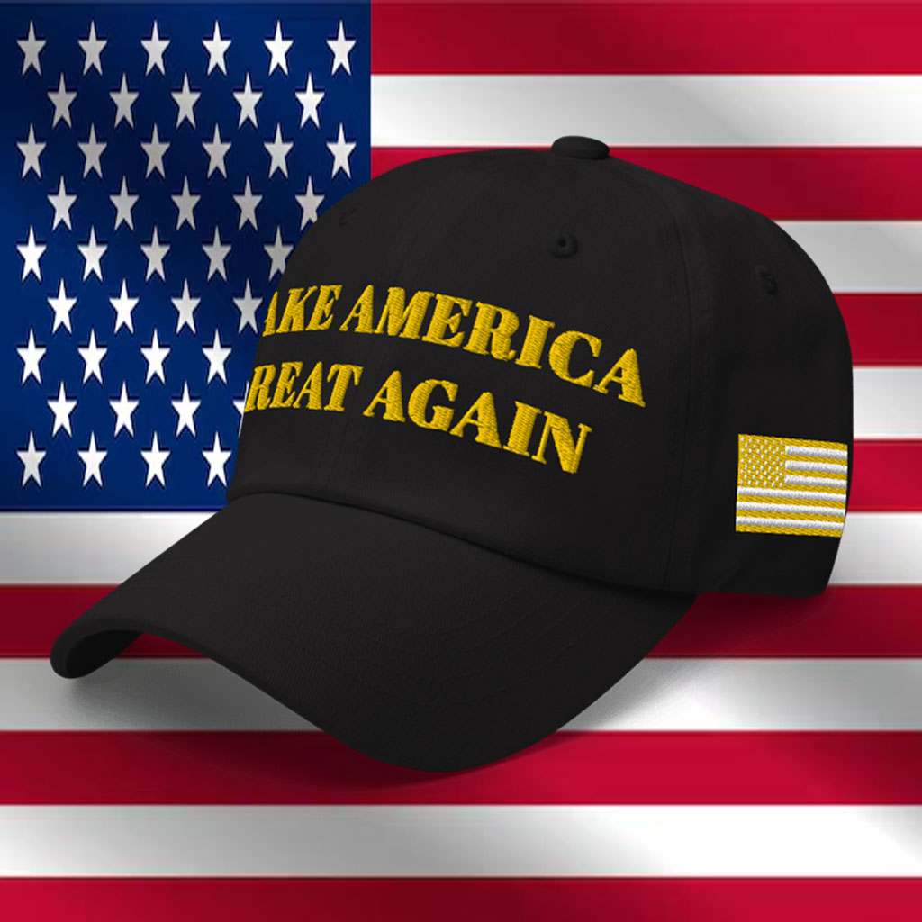 TRUMP DARK GOLD MAGA HAT