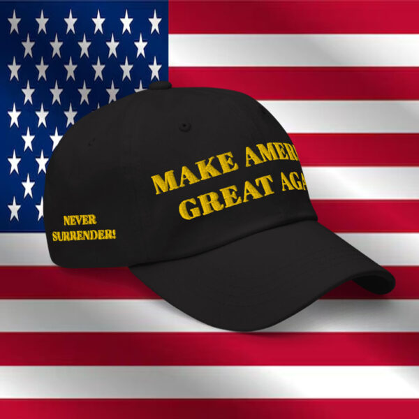 TRUMP DARK GOLD MAGA HAT